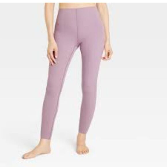 All in Motion Elongate High-Rise 7/8 Leggings UPF 50+ Quick Dry Lilac Size L - Picture 1 of 13